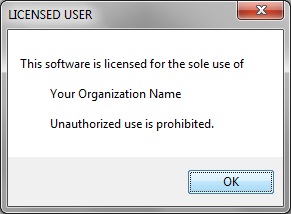 Licensed User notification